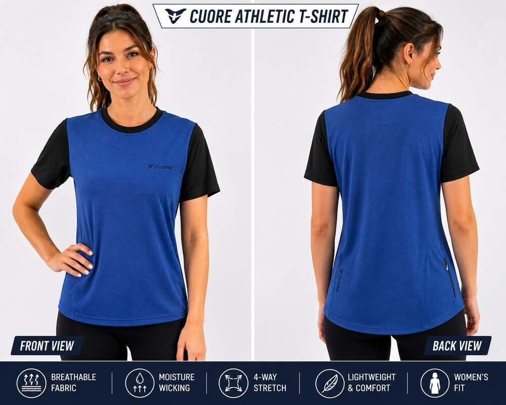 Cuore Women's Size Small Blue Short Sleeve Cycling Top Shirt L300 NWT New